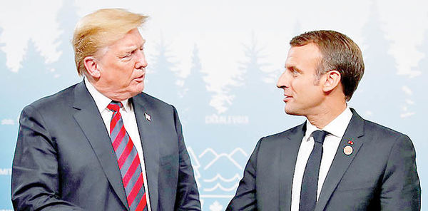 توافق ترامپ و مکرون بر سر ایران